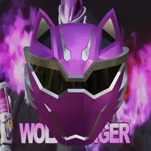 Raw DIY Helmet Accessory for Violet Power Ranger | Costumes | Scale to Fit