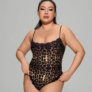 Satura Women Sexy Lace Bodysuit,Floral Print Patchwork Lace Soft Square Neck Tops, Sleeveless Suspender Bodysuit, Slim-fit Sexy Hot Girl Halter Bodysuit 2026 Style Elegant Womenswear Spaghetti Strap Lingerie