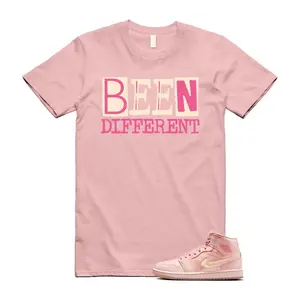 Unisex T-shirt - 1 Pink Salt Washed Coral Patent Valentine's Day Sail T Shirt Match BEEN. 100% Cotton. Casual Wear. Streetwear Style. Rap/hip-hop artist. T-shirt To Match Sneaker.