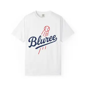 Bluree Script Baseball Logo T-shirt | Baseball Team Tee, Sports Graphic Shirt