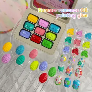 9-Color Grid for a Romantic Summer Dopamine Set - a New Ultraviolet Gel for Nails Featuring a High-Saturation Gradient Effect That Is Durable And Perfect for Salon Manicures Or DIY, Making It an Ideal Christmas Gift for Women. Polish Cutics Cosmetic