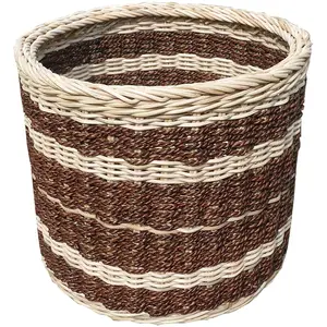 D-Art Abaca Dominant Round Storage Basket