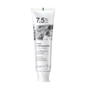 7.5% Nano Hydroxyapatite Toothpaste - Helps Remineralize Teeth Enamel Repair Sensitive Relief - Natural Whitening Antisensitivity Remineralizing Fluoride Free Nano-hydroxyapatite Dental