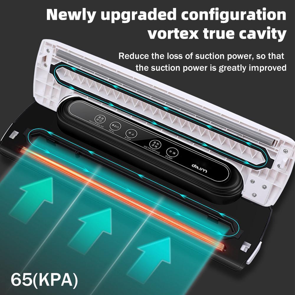 Vacuum Sealer Machine, Automatic Food Sealer Machine for Food Vacuum Packaging, Suction Power, Bags and Cutter Included, with 30 Free Bags