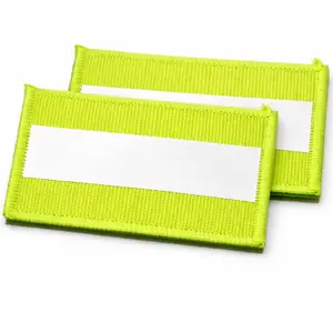 2pcs Easy Adhesive Infrared Reflective 1.97"x3.15" Morale Patches, Night Safety Mark, Easy to Apply & Remove, Emergency Sign, Reflective Patch, Strong Adhesive, High Visibility Material, Reflective Safety Label for Emergency Personnel and Outdoor Workers