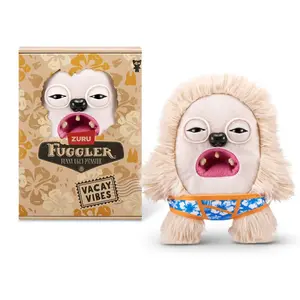 Zuru Fuggler Vacay Vibes Hedge Grog Cream Funny Ugly Monster Plush Toy 9 Inch