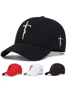 Easter Street Trend Letter Embroidered Baseball Cap, Casual Summer Outdoor Hat, Adjustable Stylish Hat, Adjustable Sporty Design for Men & Women