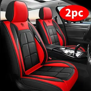 2-Piece front single-seat car seat cushion set - high-end PU leather | Suitable for cars, SUVs and vans, durable and easy to take care of