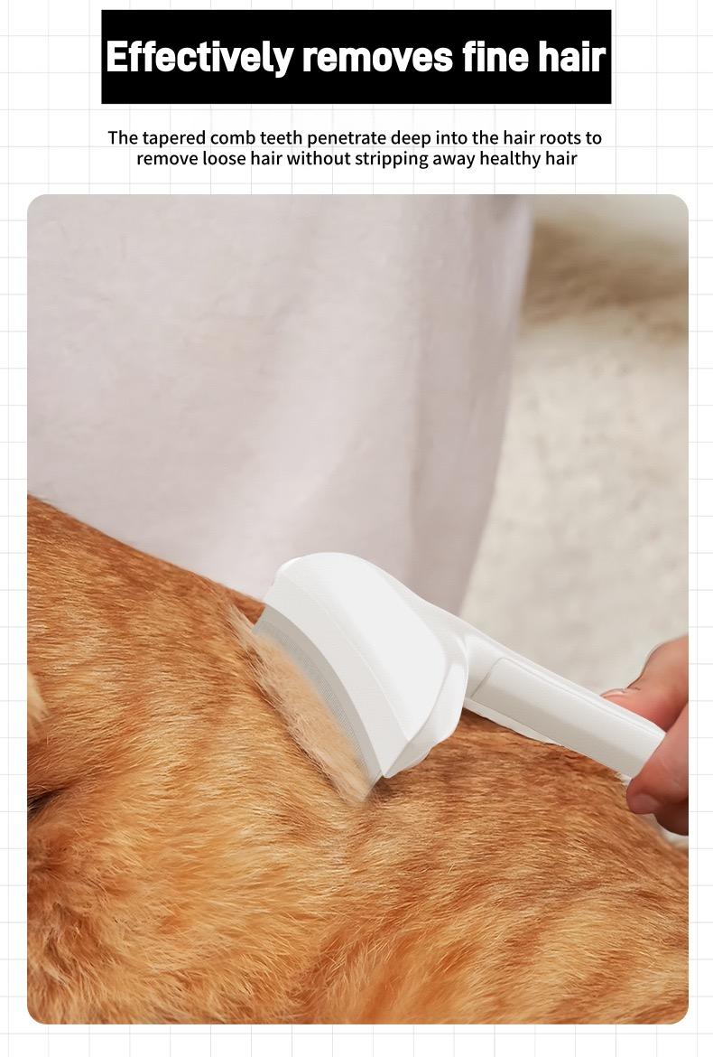 Large Dog Deshedding Brush, Professional Pet Grooming Comb for Removing Loose Fur with Ergonomic Design, Seasonal Gift for Large Breed Owners