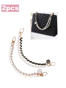 2-Piece Handbag Charms Set, Evening Bag Decorative Chain Accessories, Crossbody Chain DIY Jewelry Gifts for Women, Fashion Chain Strap