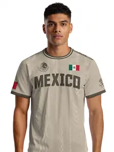 Mexico Aztec Eagle Devouring Serpent Soccer Jersey, Sporty Fitted Design with Animal Print, Perfect for All Seasons and Active Wear, Training Clothes