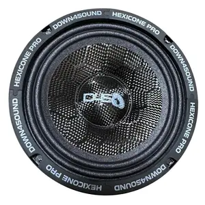 Down4Sound Hexicone PRO 6.5 SS4 All SZN 6.5" 200W RMS Carbon Fiber Pro Audio Speaker (Single)