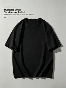 High Quality Heavy Cotton T Shirt, Oversized Fit, Soft Breathable, Structured Stylish, Non Collapse, Premium Aesthetic, Versatile Basic Tee Tops