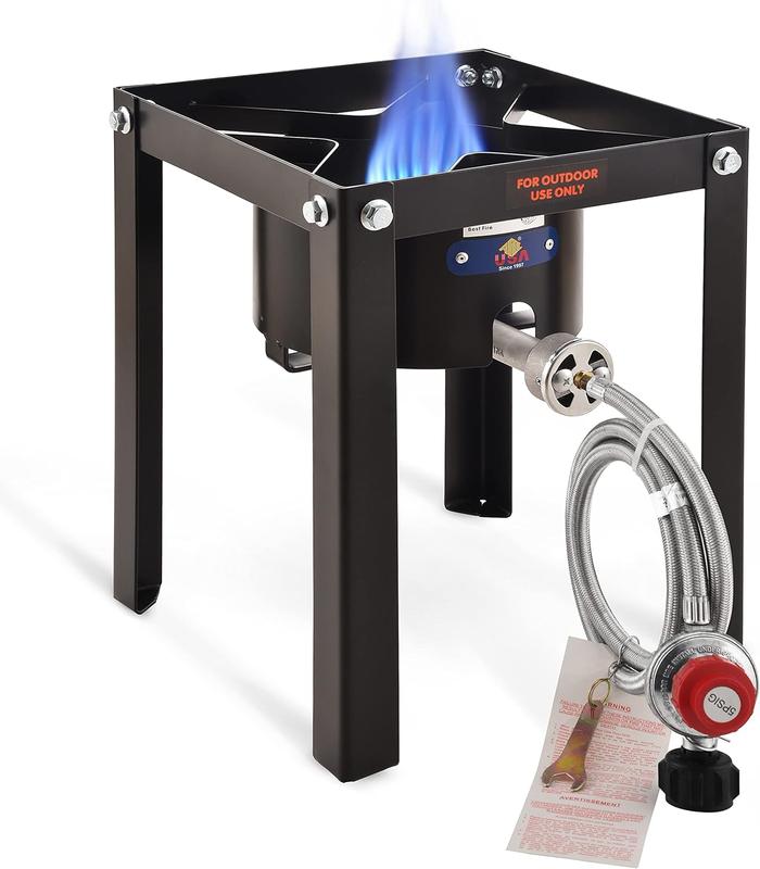 ARC Single Burner Propane Stove,55,000BTU Outdoor Propane Stove Burner Cooker for Cooking for Turkey Fry,Homebrewing,Crawfish Boil,and More!