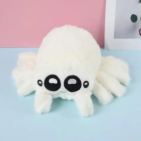 Happy Plush Spider Toy, Soft Stuffed, Cute Stuffies, Fun Halloween Costume Accessory, Halloween Party Supplies, Desktop Decor for Display and Casual Play