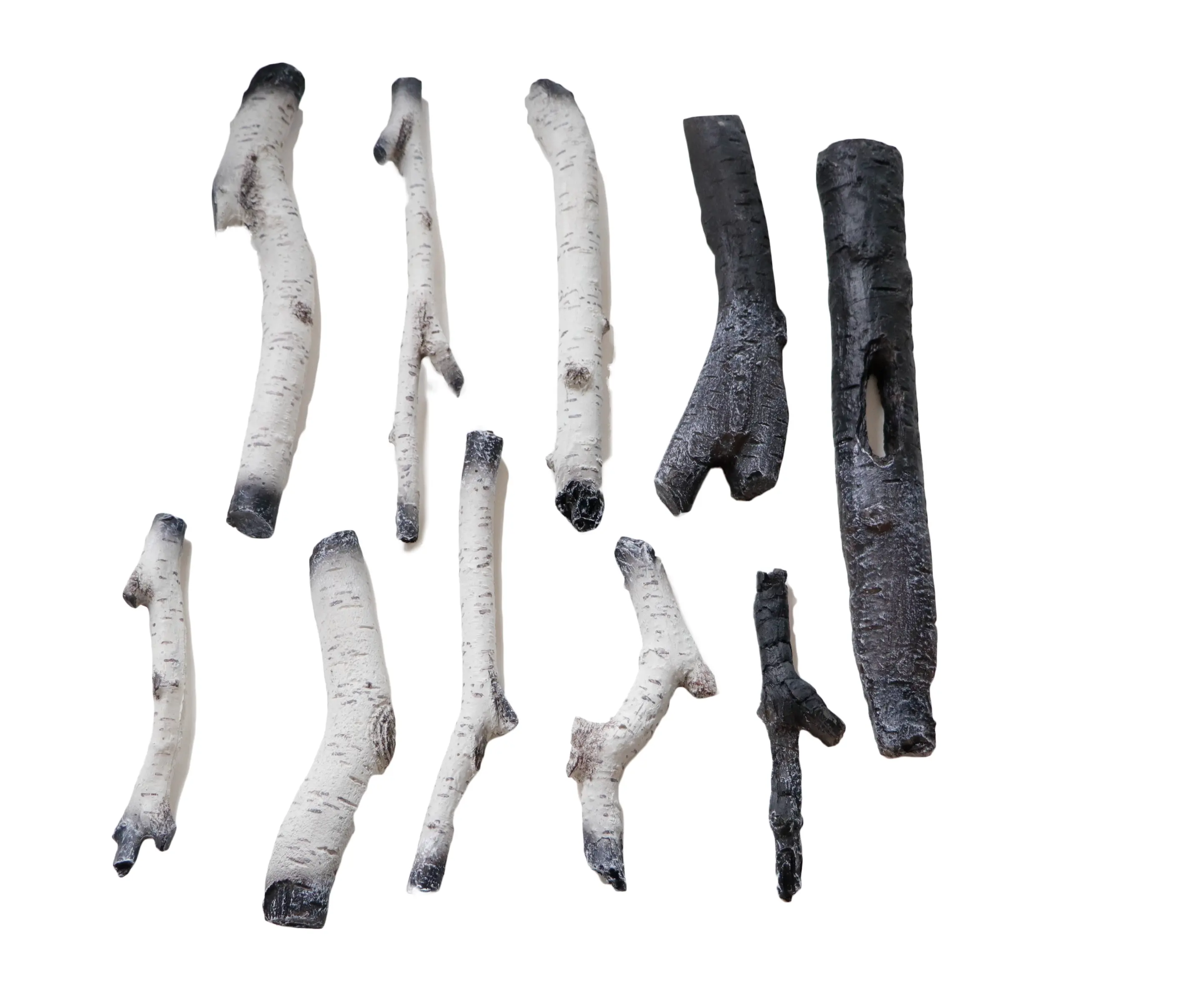 Amantii Birch 10-Piece Log Set with Glowing Logs | LOGSET-10PCE-BIRCH