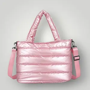 Quilted Puffer Tote Bag Quilted Puffer Tote Bag