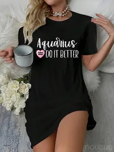 Zodiac Sign Funny Aquarius Do It Better Graphic Dress