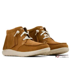 ARIAT Women's Hilo High Top Fridge Wheat -10061166 Casual Athletic Sneakers with Fringe Detailing for Everyday Wear