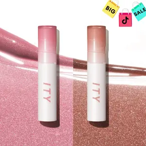 ITY COCONUT GLOW LIP GLOSS 2PCS SET  Makeup Glossy Lipstick Cosmetic  lipgloss Lip Care lipgloss set