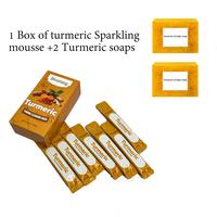 1 Box of turmeric Sparkling mousse +2 Turmeric soa