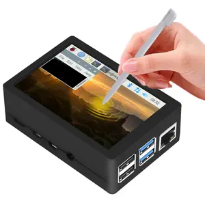 52Pi Raspberry Pi 4 TFT 3.5 inch Touch Screen with Case, Raspberry Pi Fan and Heatsinks, 320x480 Resolution LCD Display for Raspberry Pi 4 Model B (Raspberry Pi Board NOT Includ
