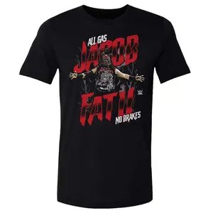 Men's 500 Level Black Jacob Fatu All Gas No Brakes T-Shirt Professional Wrestler Tee For Man and Woman Unisex T-Shirt Hoodie Graphic Basic Cotton Tops Casual All Seasons