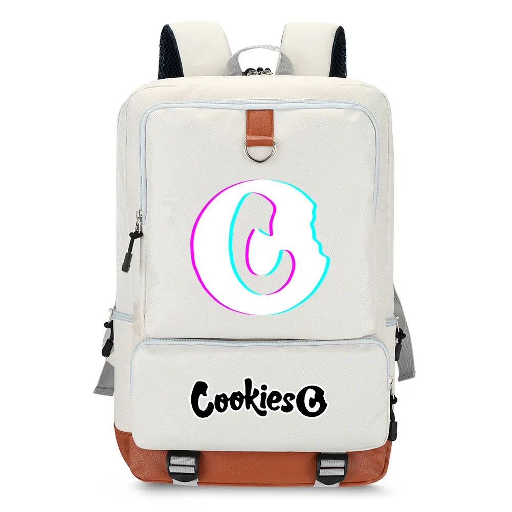 Cookies Backpack - Streetwear Water Resistant Oxford Laptop School Bag, Multi Compartment Travel Campus Backpack for Teen Boys & Men