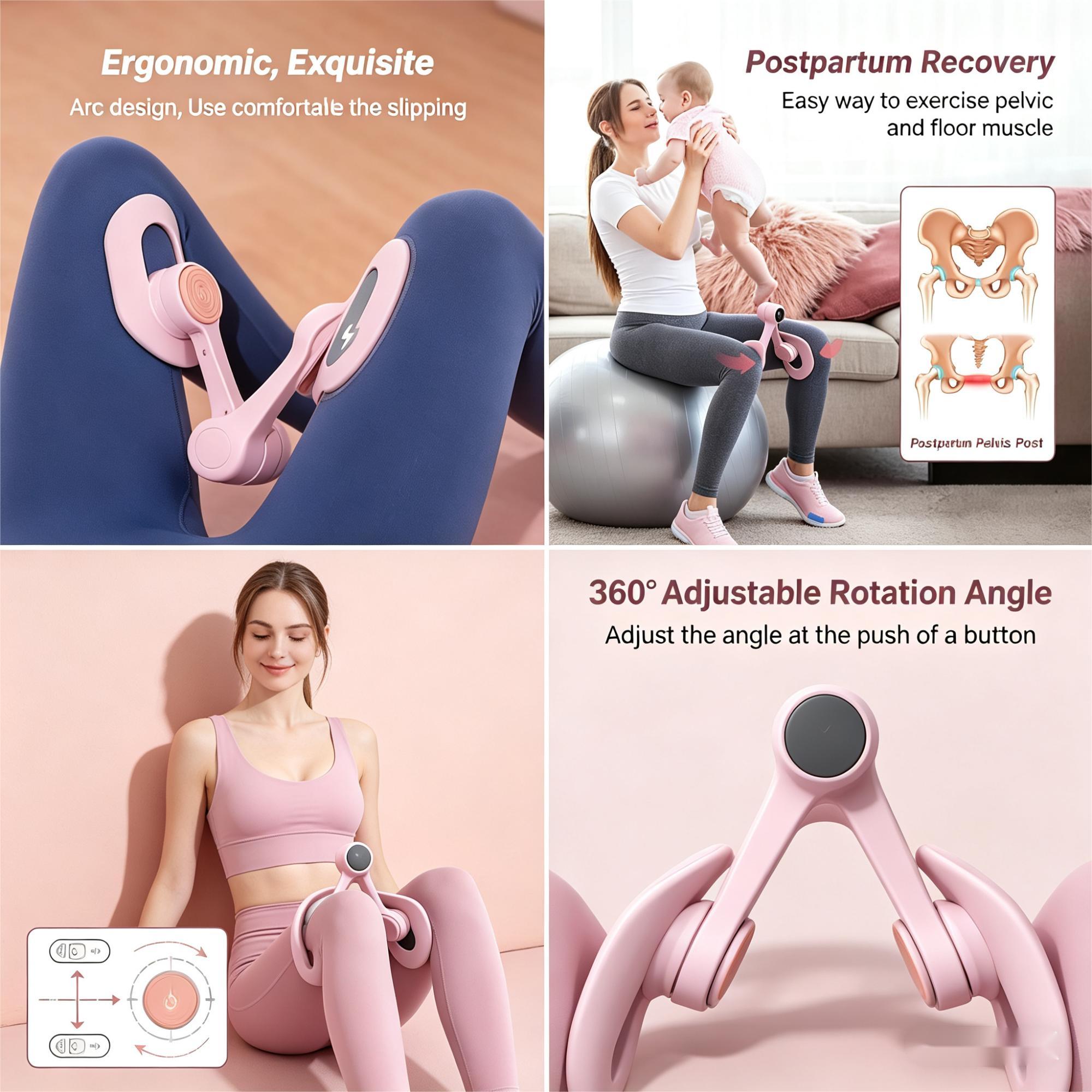 [Fast Shipping]Postpartum Recovery Leg & Glute Exerciser, 360° Rotatable Angle, Ergonomic Non-Slip Design, At-Home Fitness Tool for Pelvic Floor & Glute Strengthening