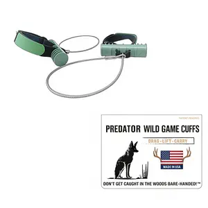 Coyote Drags - PREDATOR WILD GAME CUFFS - Heavy-Duty Steel Cable Hunting Drag Tool for Deer Coyotes Hogs Turkeys One-Size-Fits-All Wrist-Wrap Design Portable & Field-Tested