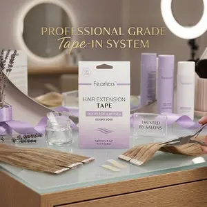 Double Sided Clothing Body Tape for Dresses Necklines - 50 Strips Clear Strong Hold Fabric Tape Skin-Safe Adhesive Wardrobe Tape for Fashion Garments Secure Strapless Tops Gowns Wardrobe Malfunction Prevention