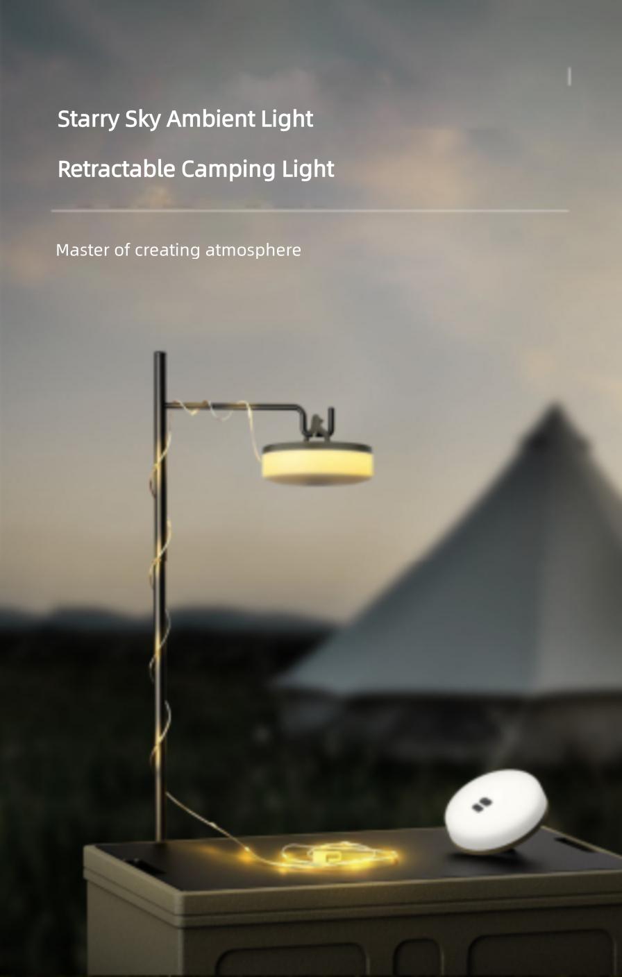 Camping Light Outdoor Canopy Tent Light Decorative LED Small String Lights Camp Lighting Atmosphere Light