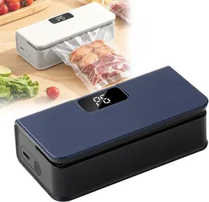 Magnetic mini bag sealer，Portable sealing machine, suitable for sealing of snacks, coffee and pet food packaging, bag cutter, rechargeable, compact food storage sealing device.