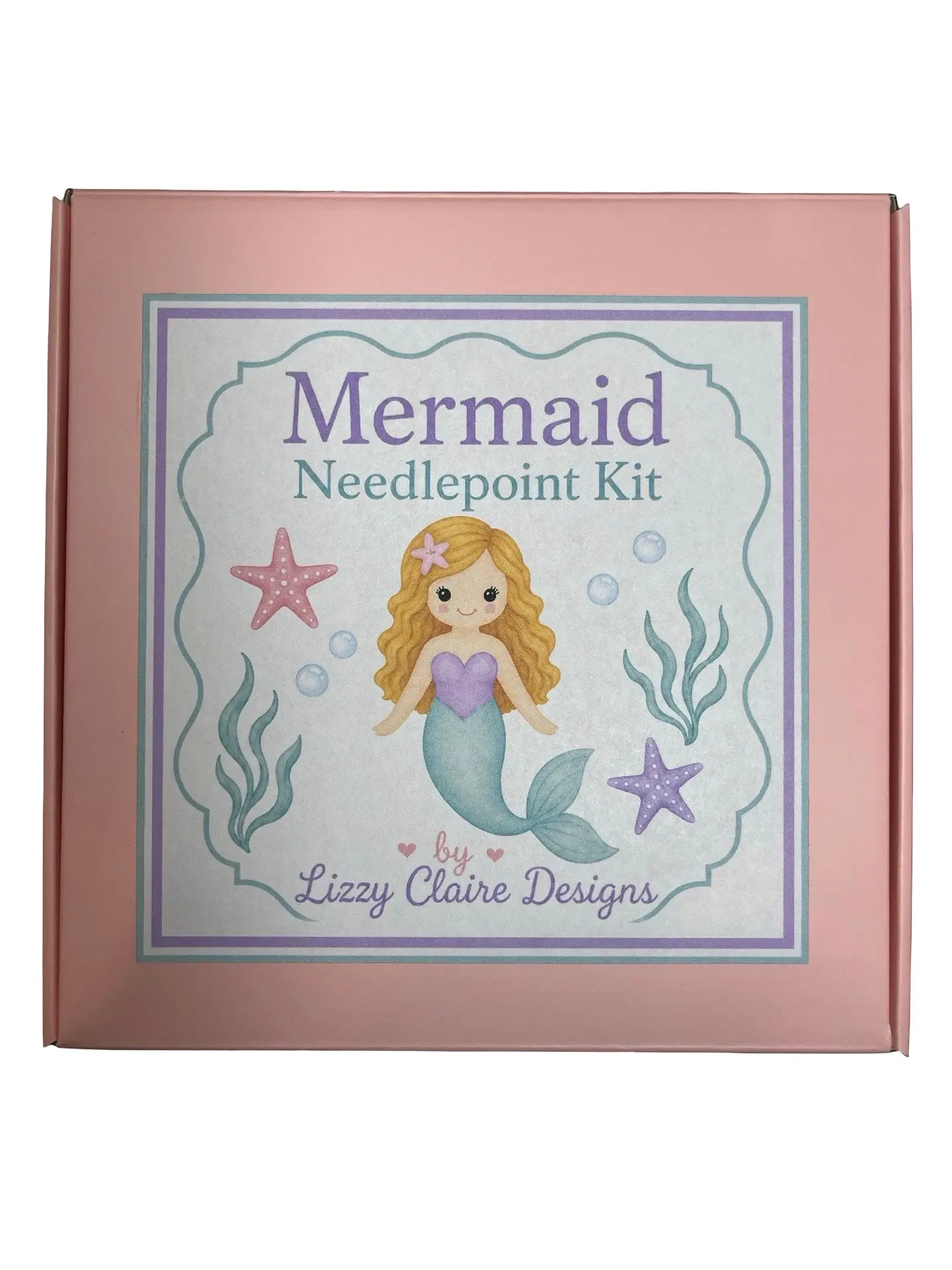Seafoam Mermaid (Blonde) Needlepoint Kit