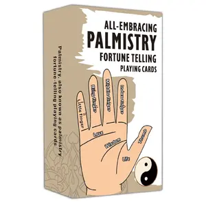 All-Embracing Palmistry Fortune-Telling Playing Oracle Cards, 1 Box Tarot Card for Beginner, Unique Oracle Deck Fun Playing Card, Tarot Deck with Meaning on Them, Tarot Card Decks