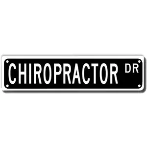 Chiropractor Dr Street Sign, Chiropractor Gift, Chiropractor Wall Decor for Home/Office/Hospital Man Cave Plaque Quality Metal Sign 16x4 Inch