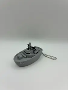Battleship Clicker – 3D Printed – Stress Relief & Focus Aid, Addictively Satisfying Click, Durable Build, Perfect for Everyday Carry
