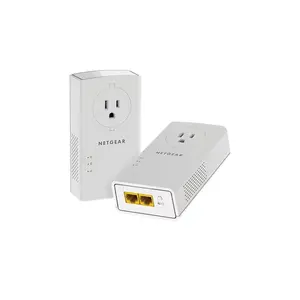 NETGEAR Powerline Extender, 2000Mbps, Wall-plug , Extra Outlet, 2 Extenders, White