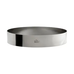 Fat Daddio's SSRD-1020 Stainless Steel Round Cake & Pastry Ring, 10 x 2 inch