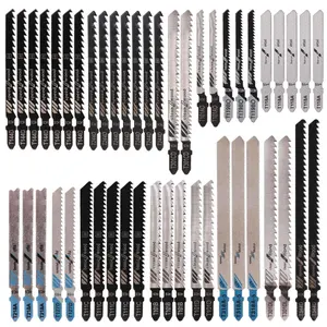 48 count Jigsaw , Contractor Assorted T Shank Jig   Set, Multi-Purpose HCS/HSS   for , Plastic, Metal