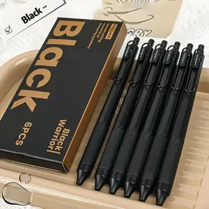 Knight Fountain Ballpoint Pen Set, Rollerball Pen Set, 6 Counts/set Smooth Writing Fountain Pen with Box, Durable Plastic Fountain Pen, Suitable for Schools and Offices, Stationery Office Supplies
