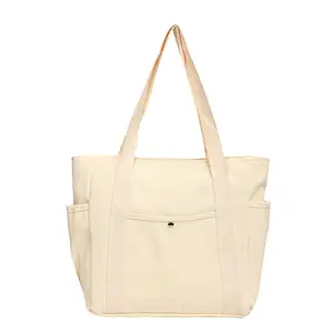 【Local Delivery】Maxoner Canvas Tote Bags – Stylish Shoulder Tote Bag Everyday Use For Women, Reusable Compact Tote Bag Perfect as a Grocery, Shopping Bags for Grocery