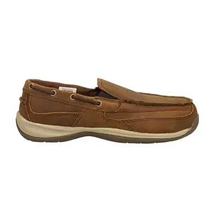 Rockport Mens Sailing Club Slip Resistant Steel Toe  Work/Duty - Brown