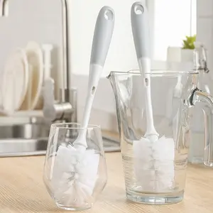 2-Pack Long Handle Detachable Kitchen Cup Brush, No-Dead-Corner Cleaning Brush for Water Cups, Milk Bottles, Dishes, Stains Removal, Cleaner