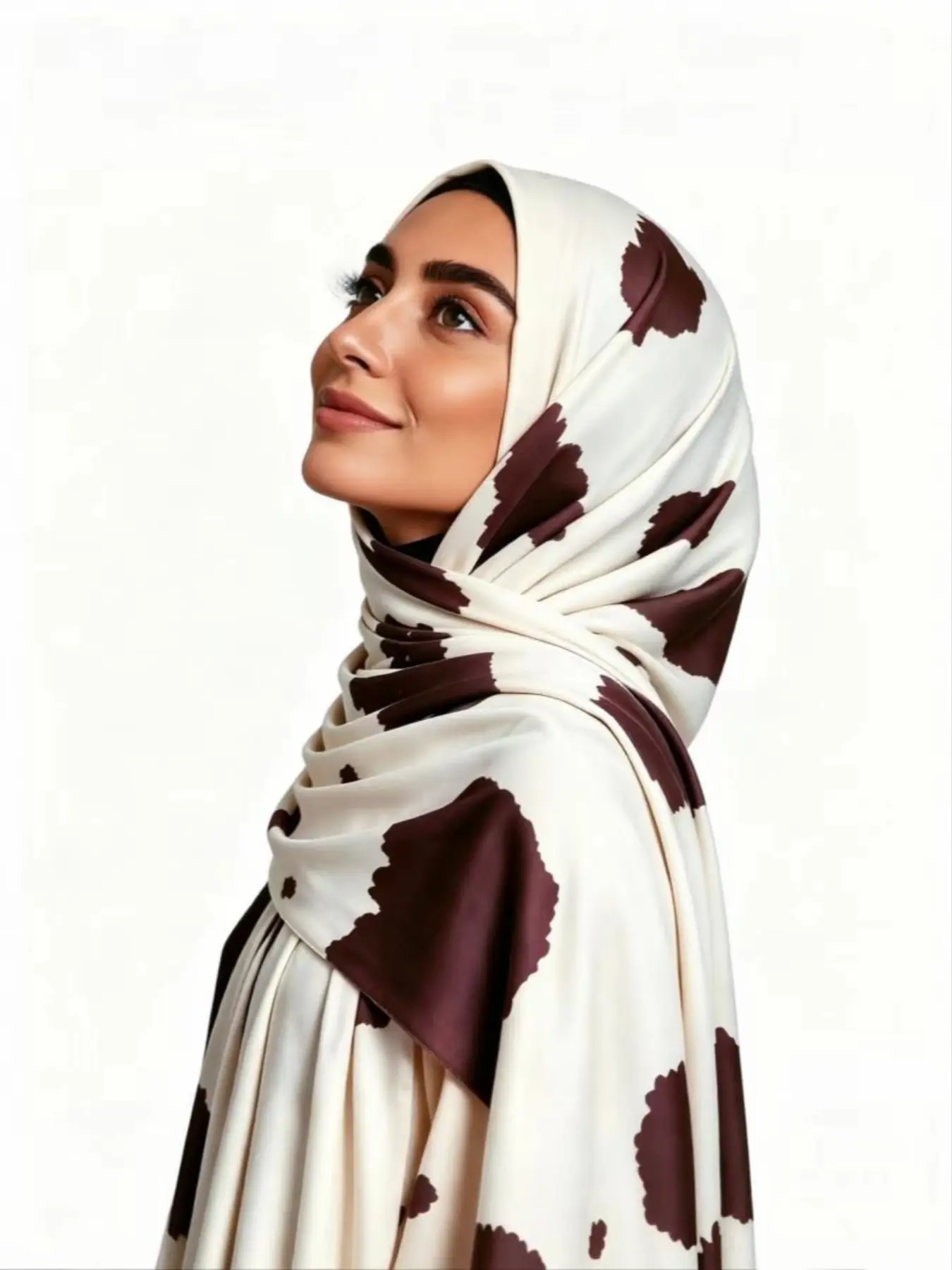 Women's Liquid Jersey Polyester Scarf, Animal Print Summer Sun Protection, Elastic Soft Breathable, Versatile Fashion Accessory