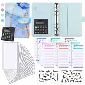 BUDGET BINDER + starter kit with build in calculator (Cash envelope method - budgeting) cash stuffing