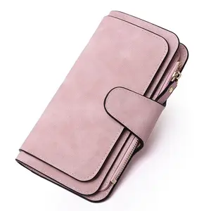 Business Minimalist Bifold Long Wallet for Women, Multifunctional Soft Leather Clutch for Travel & Shopping with Large Capacity Card Slots