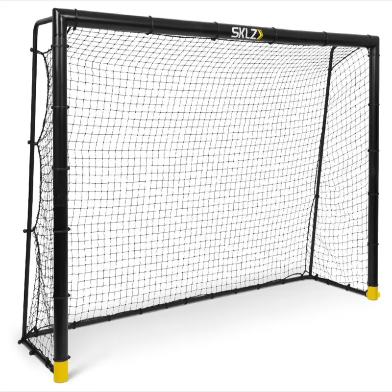 SKLZ Soccer Goalie Net - Durable Black Frame with Yellow Base - Ideal for Training and Practice - Perfect for Soccer Enthusiasts