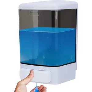 Dispenser Wall Mount, 33.8oz/1000ml Commercial Manual Soap Dispenser Wall Mounted for Bathroom Kitchen Hotel, Liquid Containers Shampoo Plastic