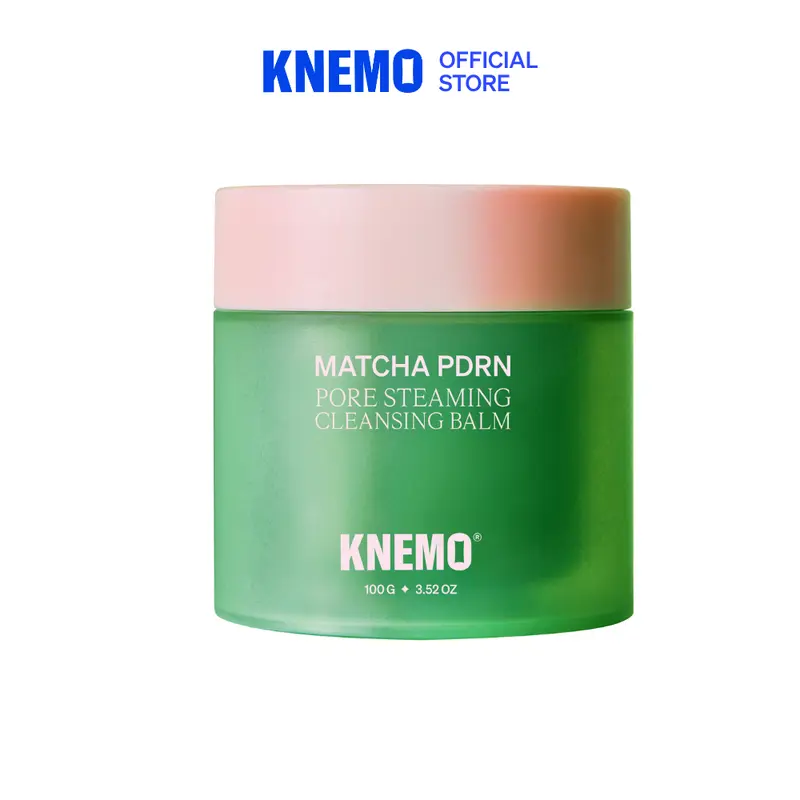 [KNEMO Official] Matcha-Milk Balm with Ceramides & Corylus Avellana (Hazelnut) Seed Extract, Cleansing Hydrating PDRN Pore Steaming Makeup Remover, Anti-Clog Facial Cleanser